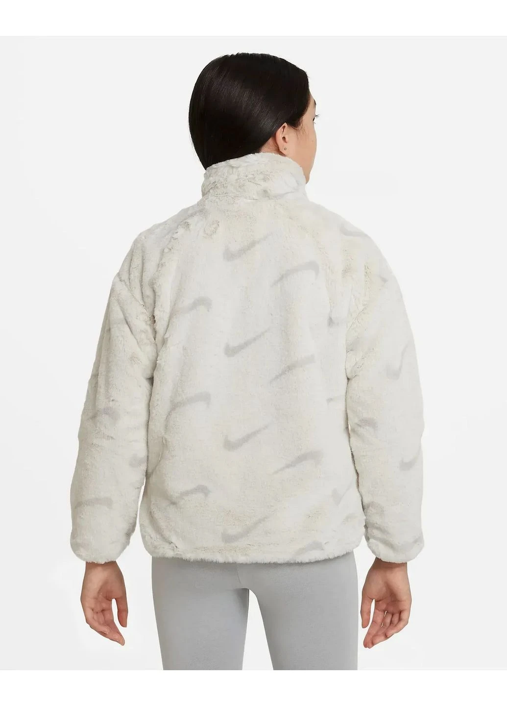 Біла демісезонна куртка g nsw trnd fx fur aop jkt white dv3252-072 Nike