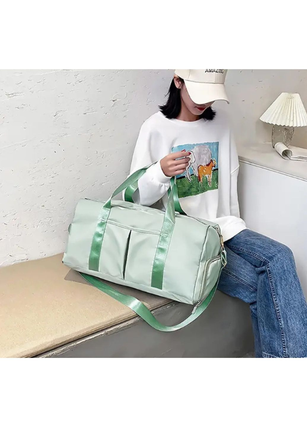 Спортивно-дорожная сумка с отделами для обуви и влажных вещей No Brand (356117407)