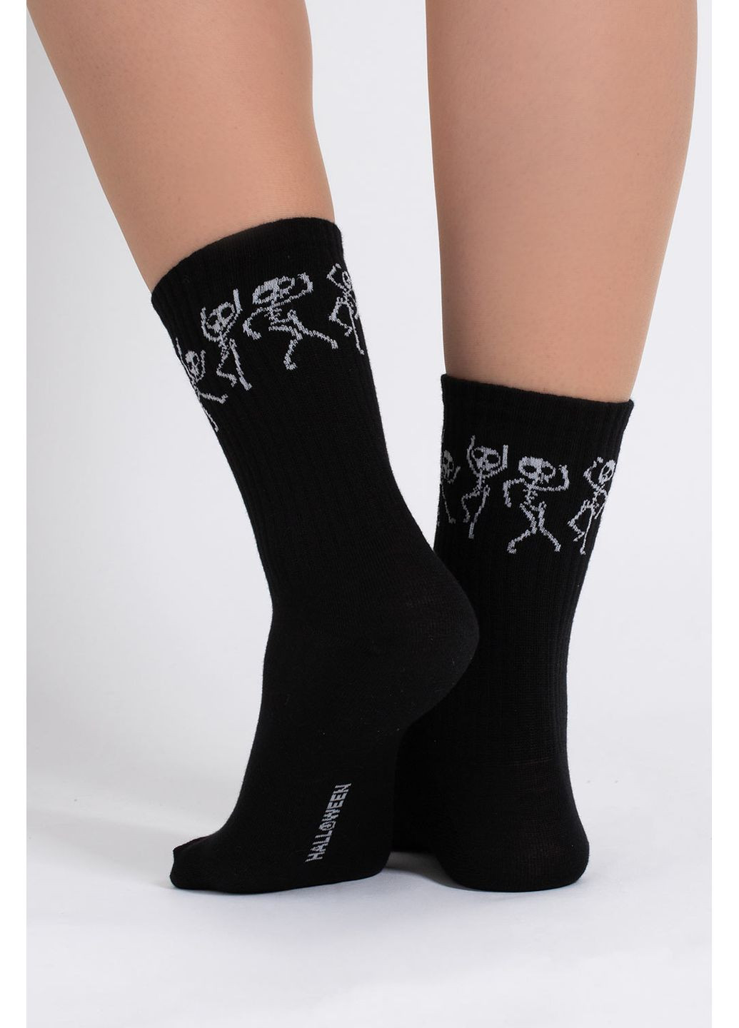 Чорні жіночі бавовняні шкарпетки Giulia абстрактні (364990108)