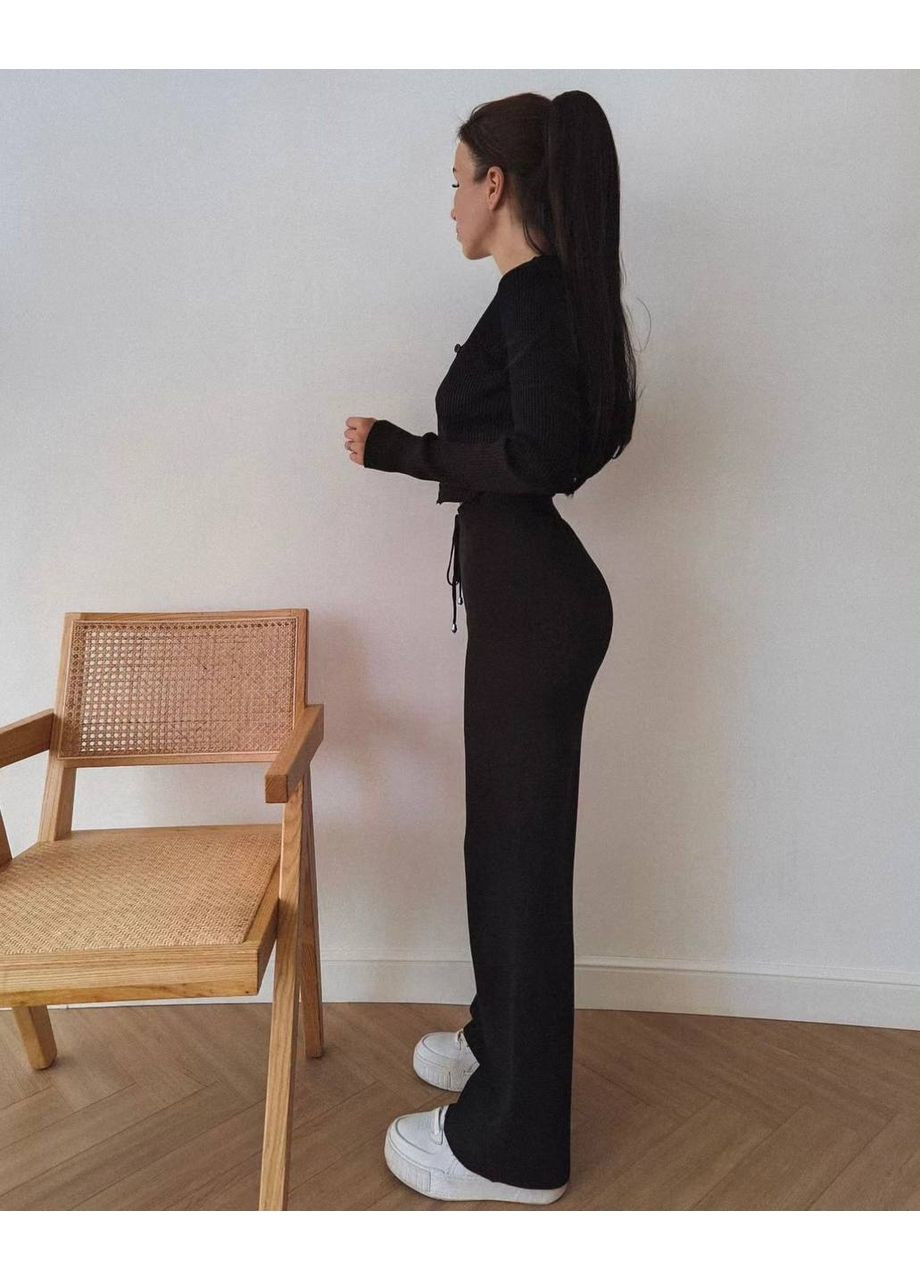 Женский черный костюм No Brand (355077416)