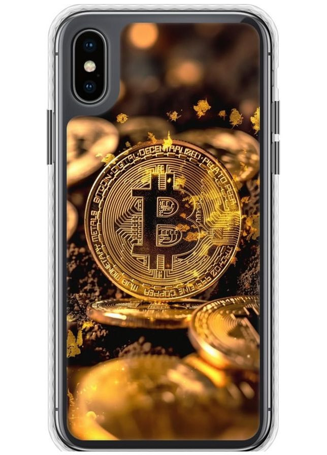 Чехол Bumper чехол 'Золотая лихорадка биткойна' для Endorphone Apple iPhone XS (289531213)