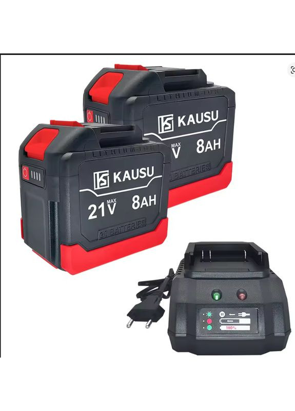 Аккумуляторная батарея 2 шт. 8.0Ah KAUSU для 18v гайковерт, пилка, дрель, угловая шлифмашина, воздуходувка, отвертка Makita (370456193)