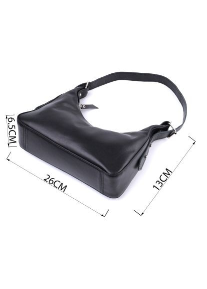 Сумка (22834) Shvigel З натуральної шкіри Чорна (364661059)