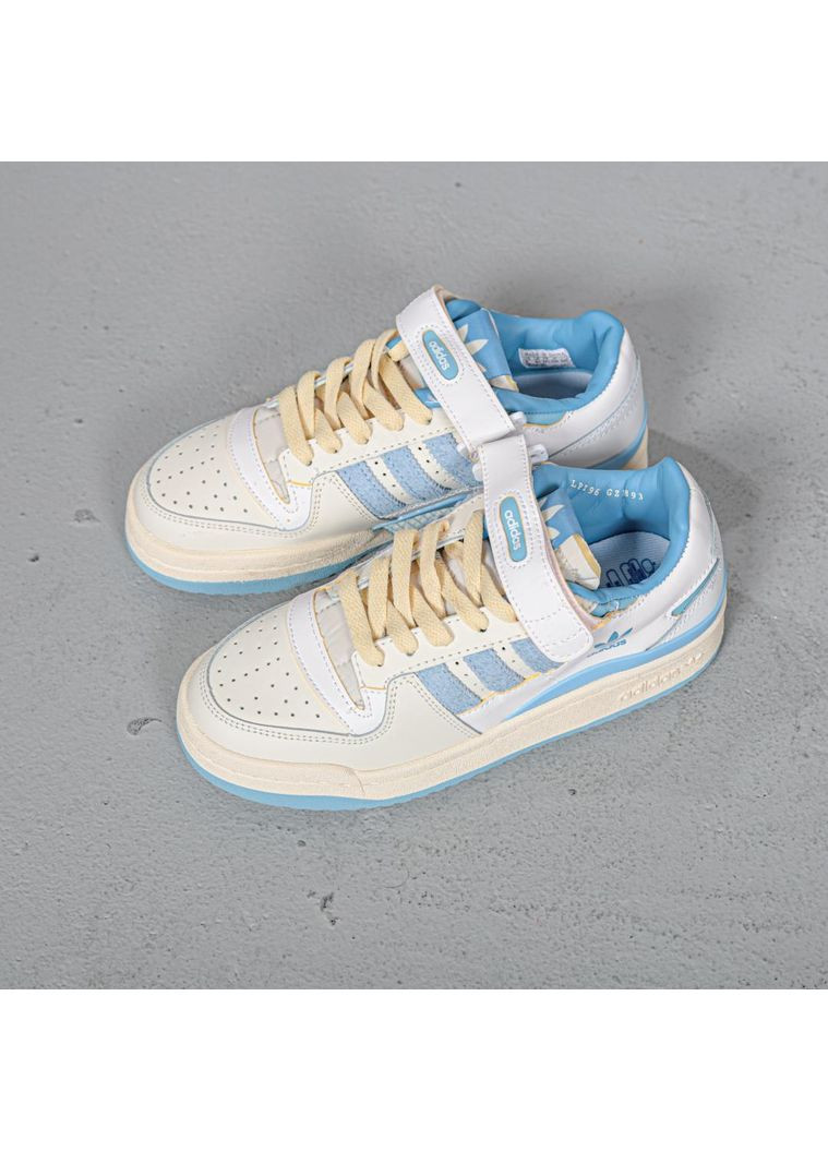 Бежеві Осінні кросівки чоловічі adidas forum 84 low carolina blue адідас форум 84 No Brand