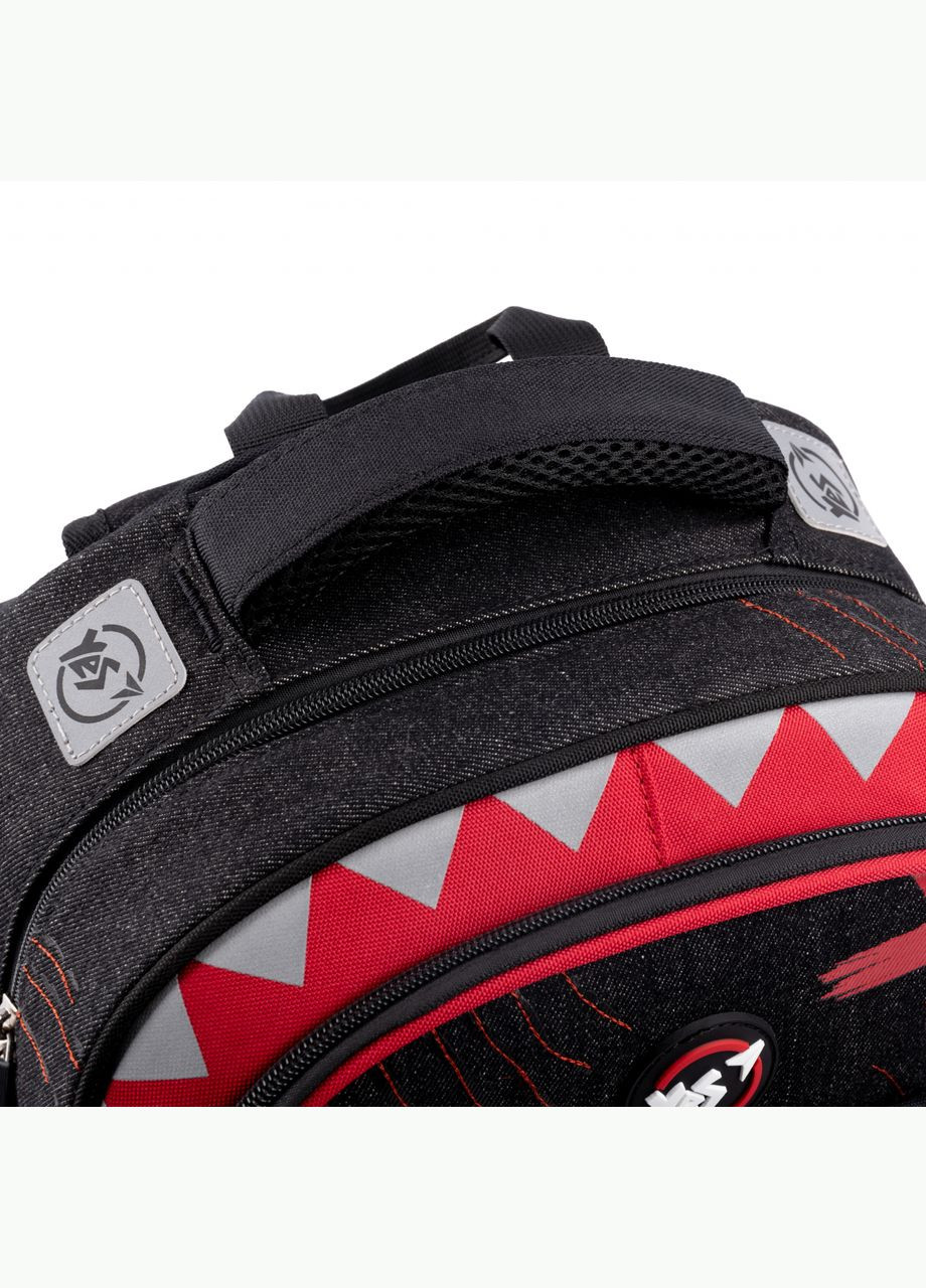Рюкзак шкільний напівкаркасний S91 Shark, два відділення, фронтальна кишеня, бічні кишені розмір: 38 х 29 х 13 см Yes (293510905)