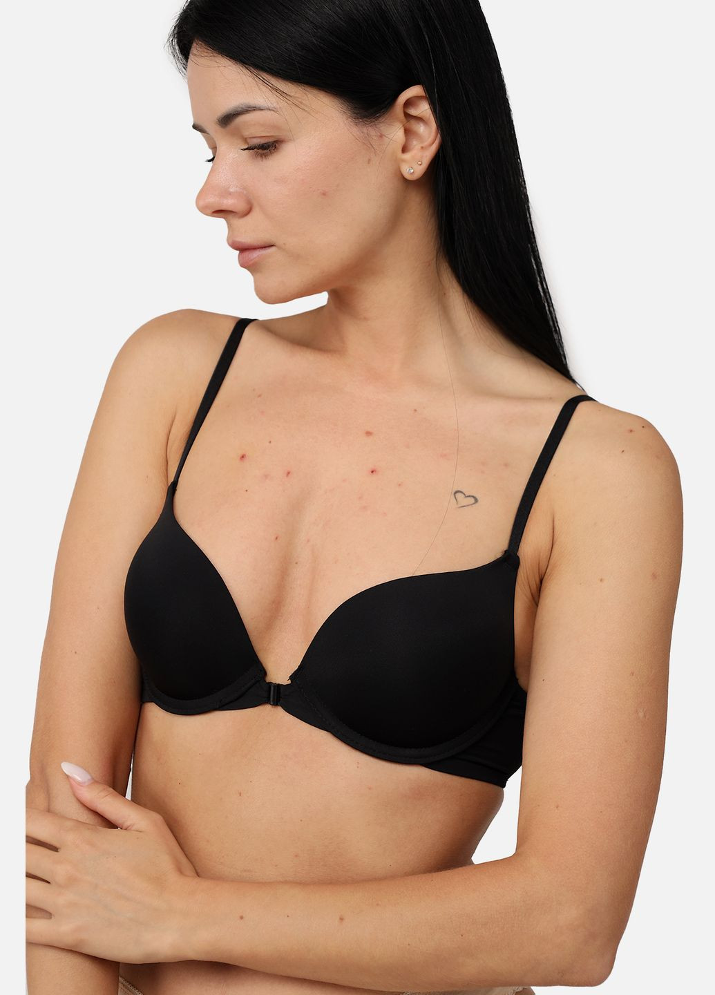 Чорний бюстгальтер класичний жіночий колір чорний cb-00257693 Chanvie Leen поліестер