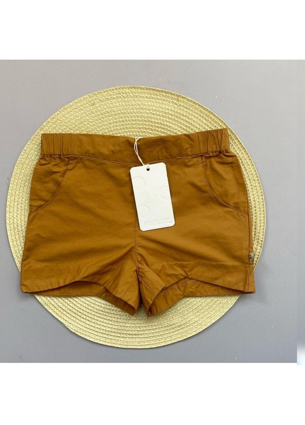 Шорти PumpdeLux котонові на дівчинку, коричневі POMPdeLUX (333334518)