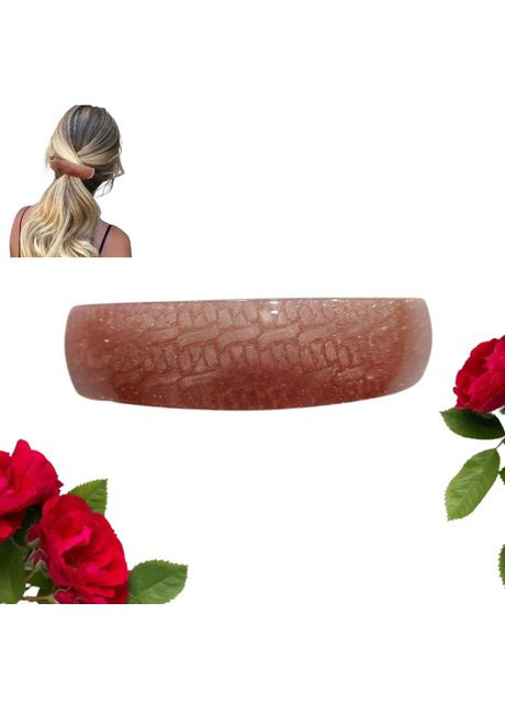 Шпилька автомат для волосся 8.5 см золотиста глянцева Fashion (368772137)