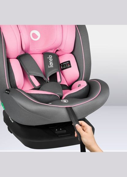 Автокрісло Bastiaan i-Size Pink Baby, рожеве Lionelo LO-BASTIAAN I-SIZE PINK BABY (328400726)