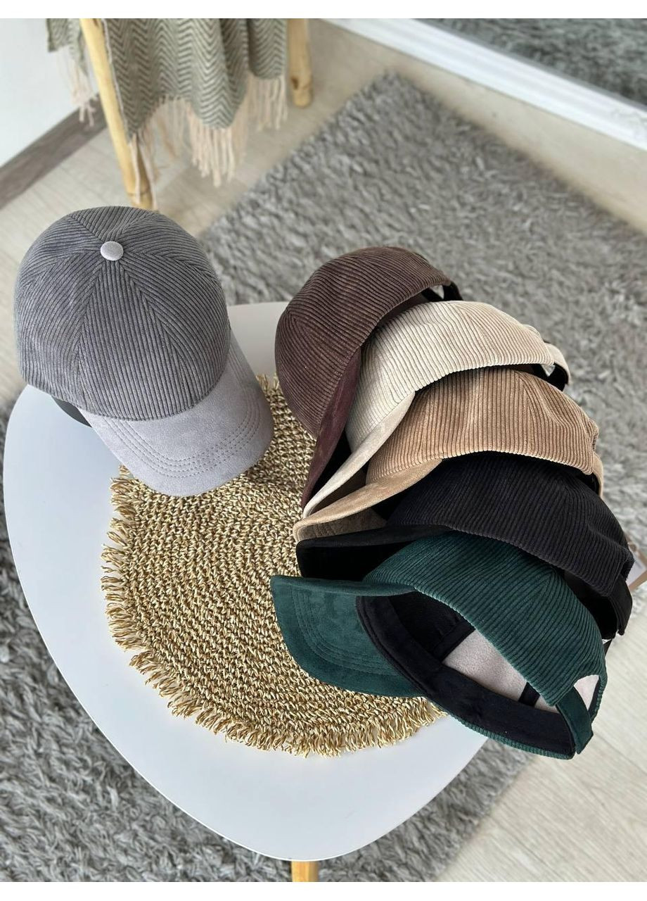 Бейсболка Вельвет, Бейсболка Вельвет с замшевым козырьком, Бейсболка Вельвет на флисе Коричневый/Бордо No Brand (368669554)