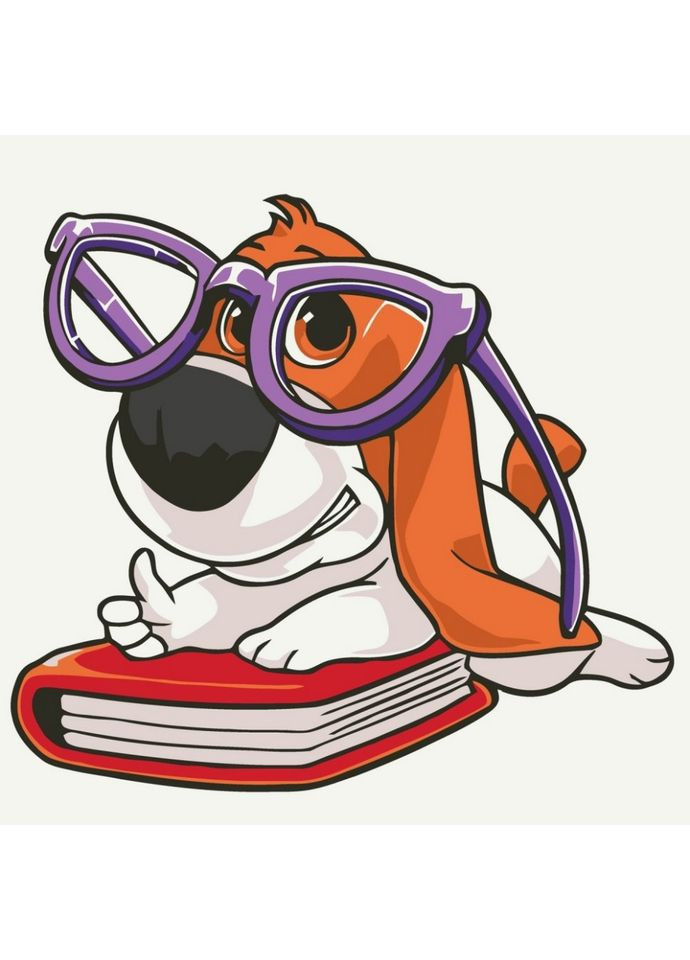 Картина за номерами "Песик Розумник" 15601-AC 30х30 см Art Craft (353966913)