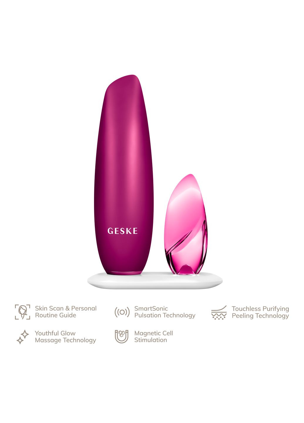 Бесконтактная магнитная пилинг-маска Touchless Magnetic Peeling Mask 5в1 magenta GESKE (341526022)
