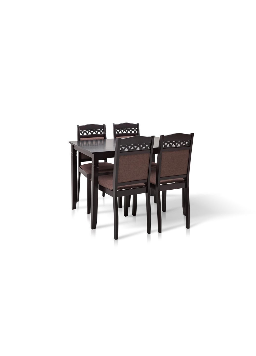 Комплект кухонний Стіл + 4 стільці BROADWAY (Венге-Шоколад) 857501-02 857501 Comfort Line (355467905)