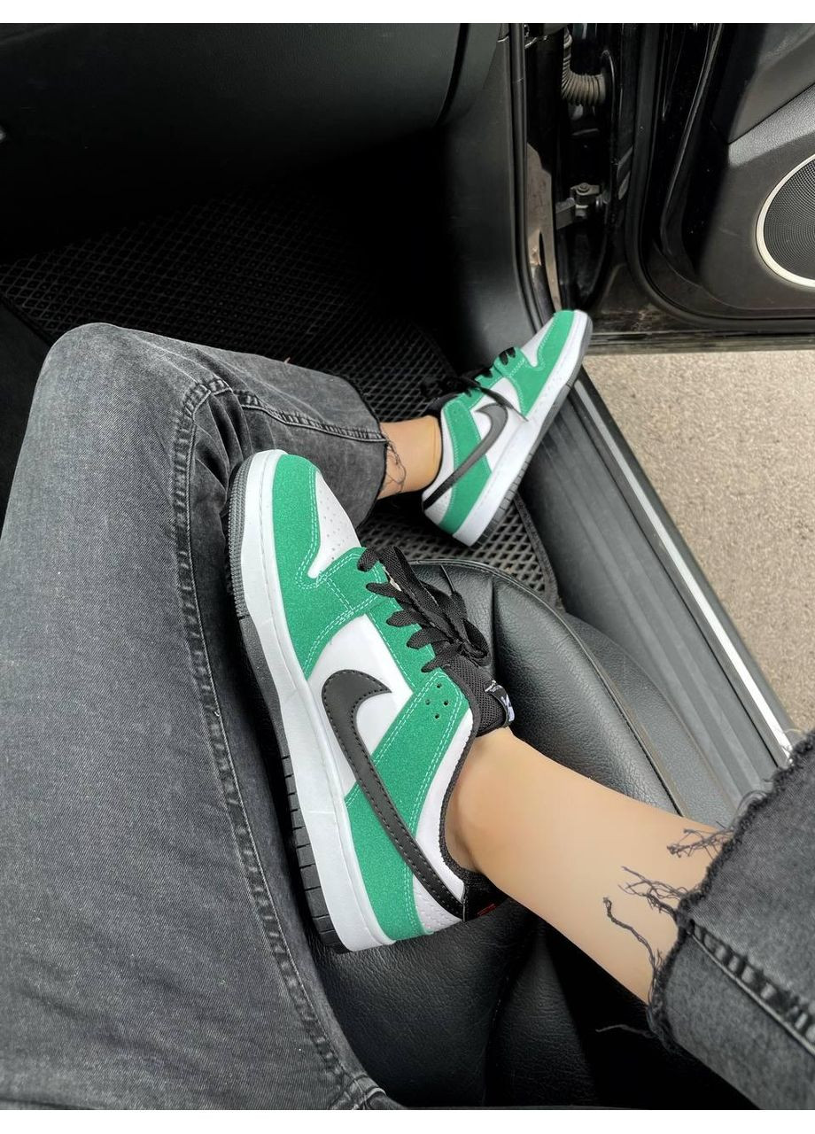 Сірі Осінні кросівки чоловічі nike sb dunk low green white найк сб данк No Brand