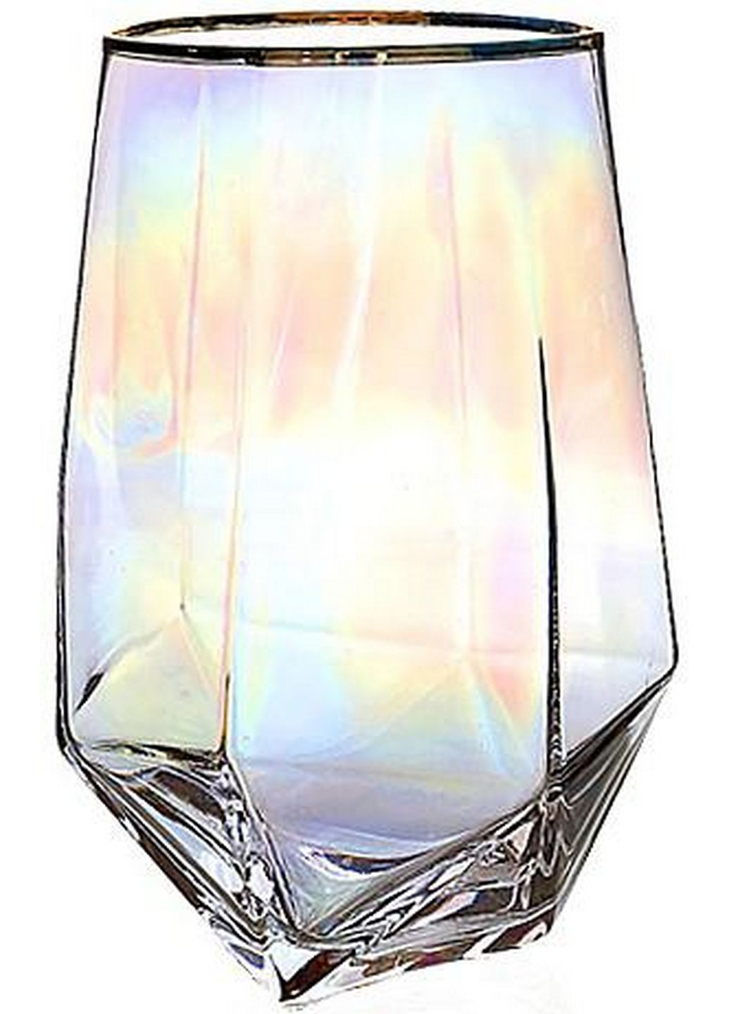Набор 6 стаканов Facets "Rainbow", цветное стекло S&T (279315980)