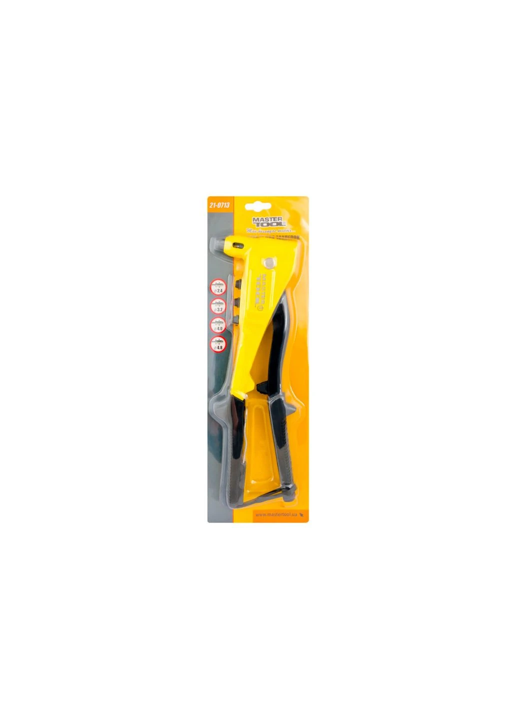 Пистолет для заклепок Mastertool 240 x ø2.4 x 3.2 x 4 x 4.8 мм (21-0713) Master Tool (390790129)