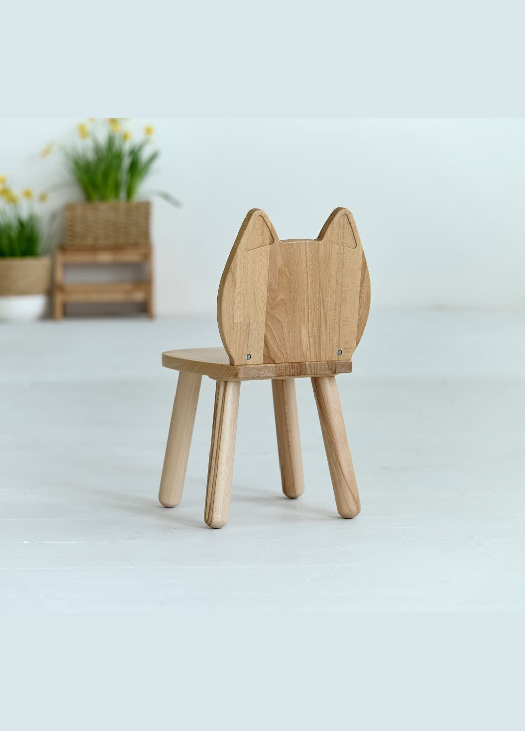 Дитячий столик і стільчик Cat для дітей 4-7 років Натуральний Tatoy (292312763)