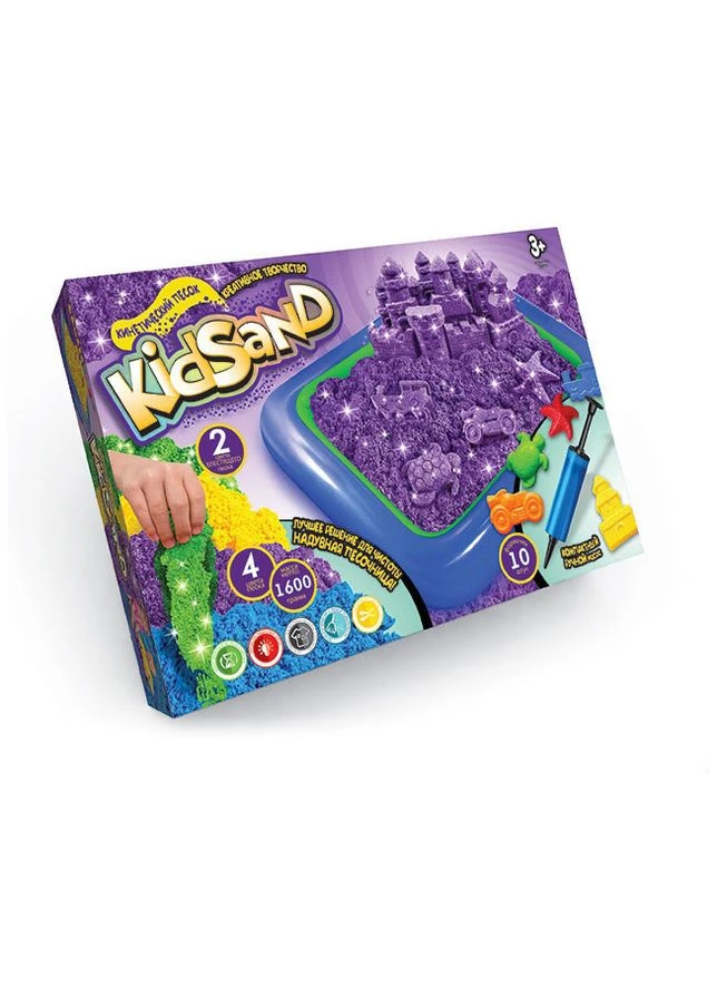 Комплект Креативної Творчості Кінетичний Пісок Kidsand, 1600г Seli Danko Toys (393503418)