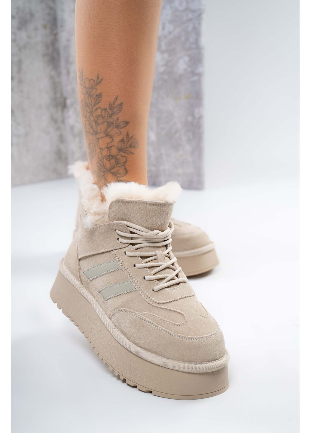 Уггі жіночі Натуральна замша бежеві 346859 Where Uwear (370269001)