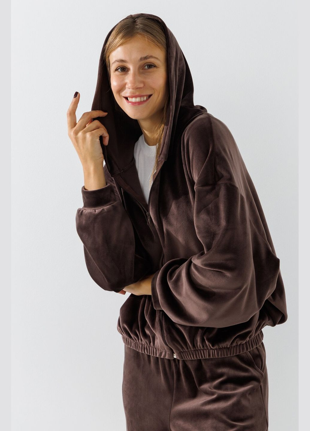 Толстовка однотонна жіноча K-WBC02303 shop (2000990807779) LAWA (316004244)