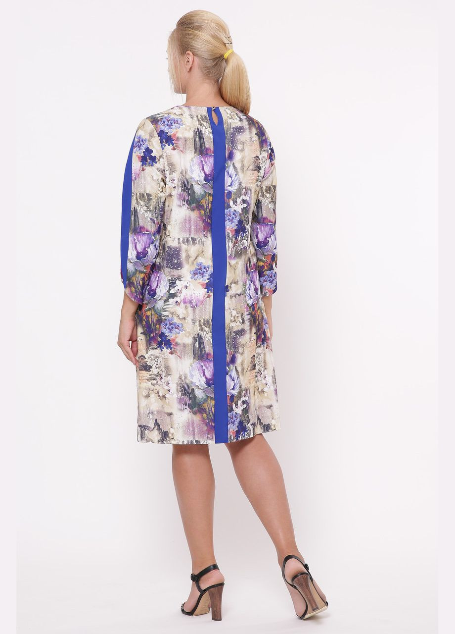 Комбінована ділова сукня ненсі акварель різні кольори 0226 Vlavi