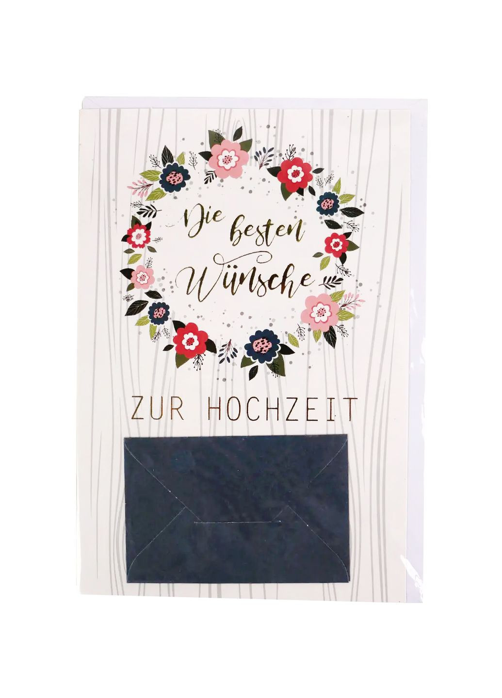 Поздравительная открытка с конвертом «с днем свадьбы» комбинированная Lidl Melinera (293970289)