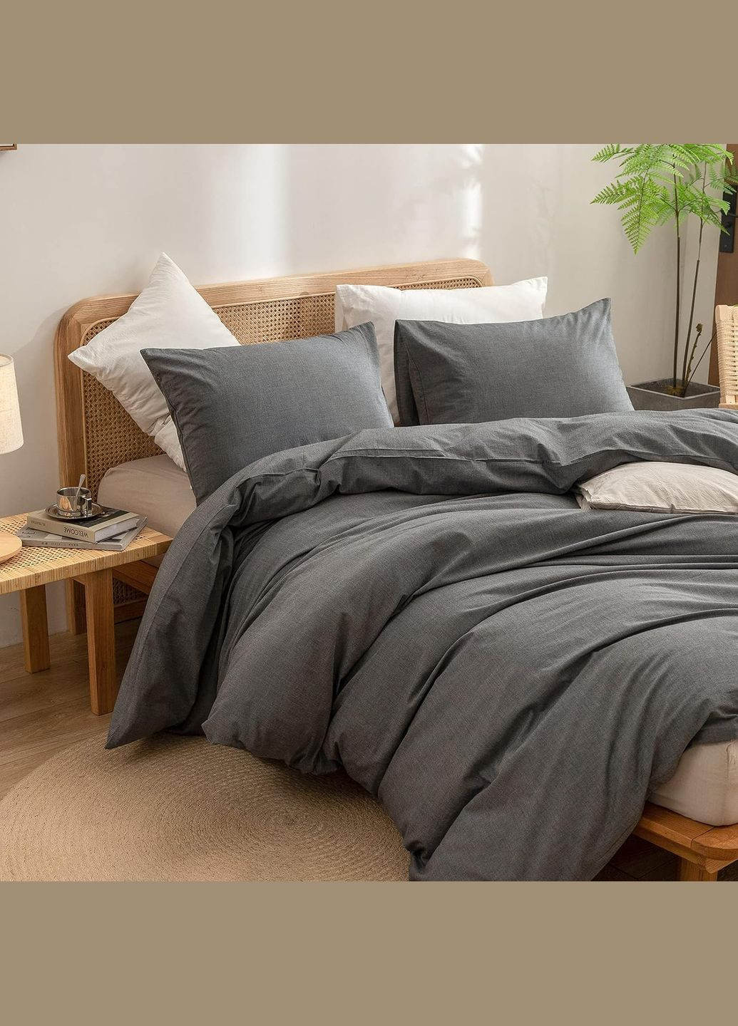 Комплект постельного белья, полуторный евро, вареный хлопок (Washed Cotton) Кондор (304574201)