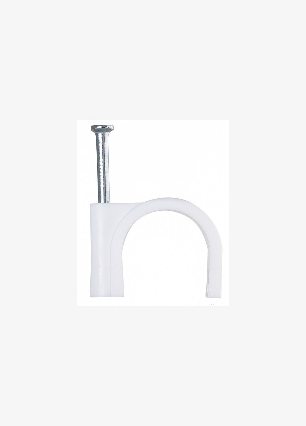 Скоба кріпильна 7мм кругла з цвяхом нейлон [A0150030004] АСКО (344532536)