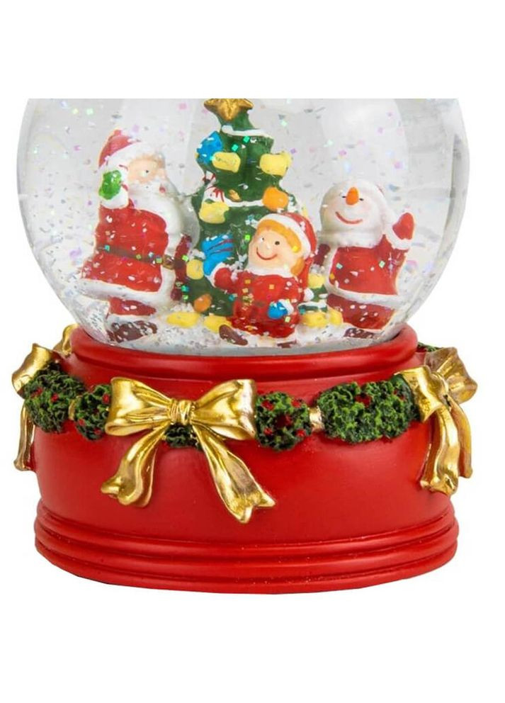 Куля новорічна сніжна Новорічна вечірка 15,5 см ELISEY (366215070)