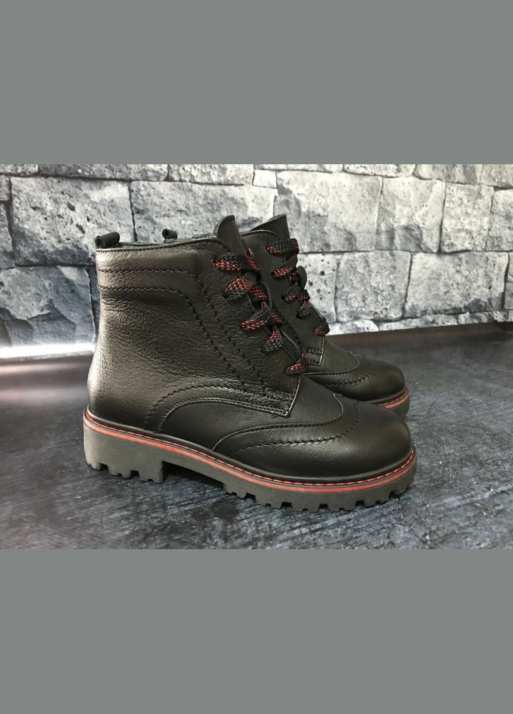 Шкіряні демісезонні черевики для дівчаток, Bistfor Черевики (305576179)