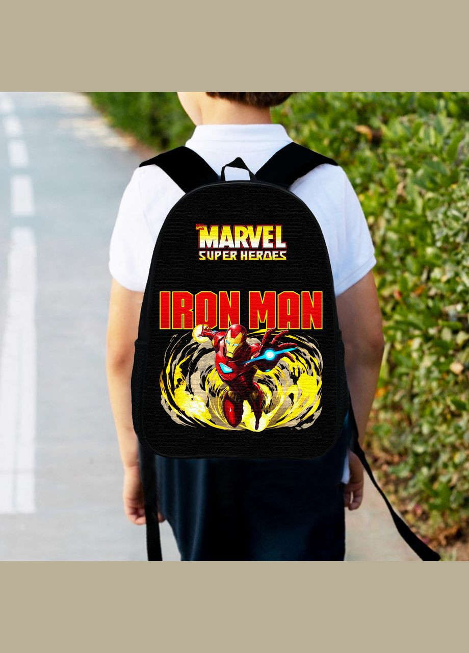 Рюкзак детский Марвел Железный человек "Iron Man" 34х27 см,ранец городской супер герой Marvel (0714) No Brand (325450356)