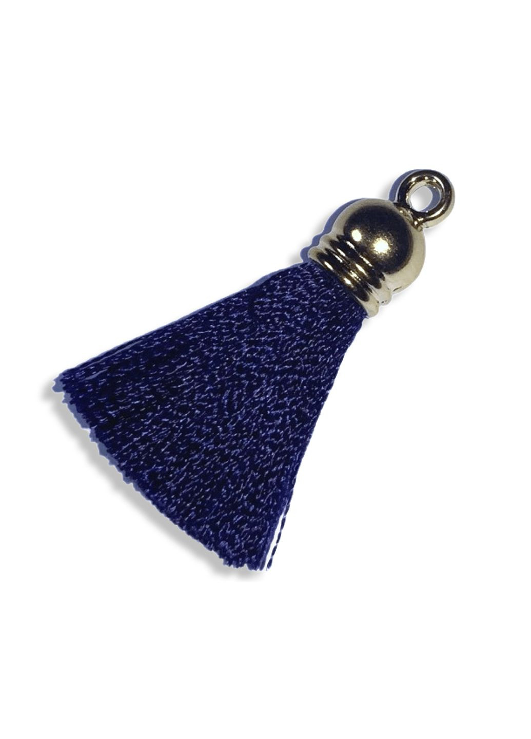 Кисточка полиэстеровая с бахромой и петелькой 2.5см/2см Темно-синий FROM FACTORY PKB2 (339104590)