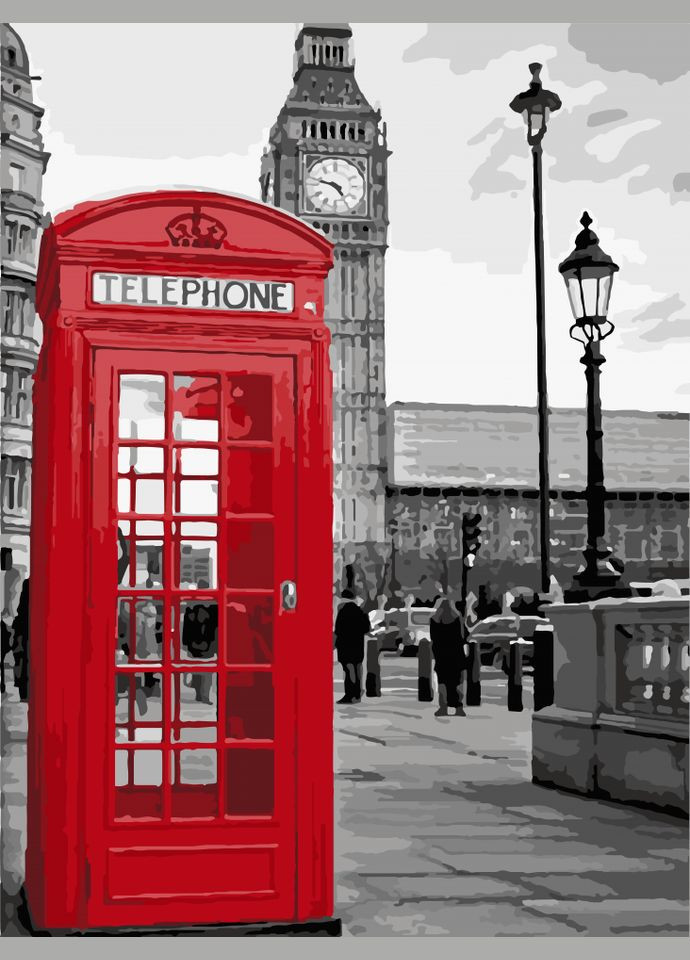 Картина по номерам. "Звонок из Лондона" 40*50 см 11212-AC Art Craft (333703394)