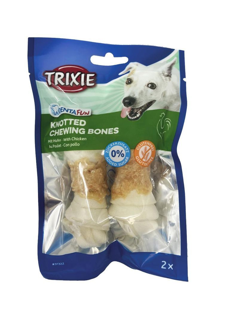 Ласощі для собак Denta Fun кістка для зубів з куркою 11 см 70 г 2 шт (31322) Trixie (362135329)