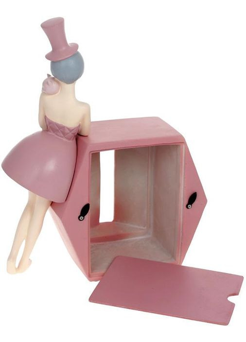 Салфетка Девочка с кошкой полистоун розовая для сервировки стола контейнер для салфеток Bona (368987156)