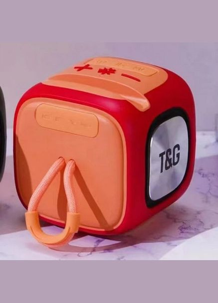 Портативная Bluetooth колонка TG359 7W с RGB-подсветкой. Цвет: корасный T&G (297443668)
