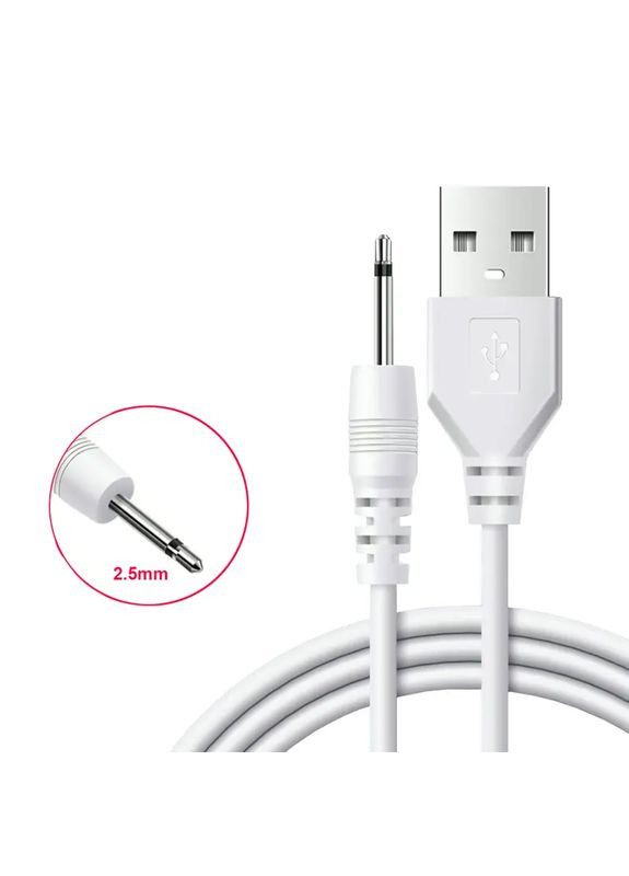 USB Кабель для зарядки вібромасажера 2.5 мм 1 м (0112) No Brand (352720252)