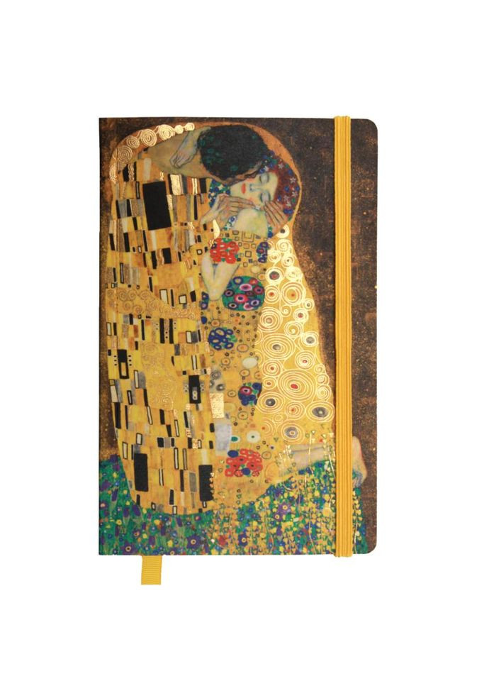 Записная книга из Нанокрафта Густав Климт "Поцелуй" 20201-KR в точку, мягкая обложка, 96 листов No Brand (330602449)