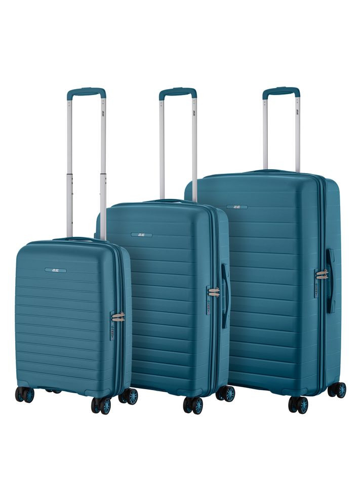 Набір валіз, Aero, поліпропілен, (L+M+S), TSA, 4 колеса, EXP, синій 2E (364873934)