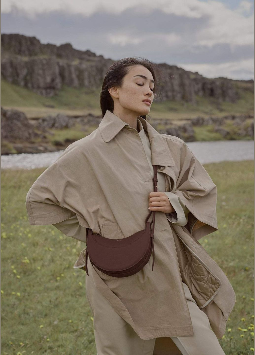 Сумка жіноча Polene Numéro Dix EDITION Бургунді No Brand (303811604)