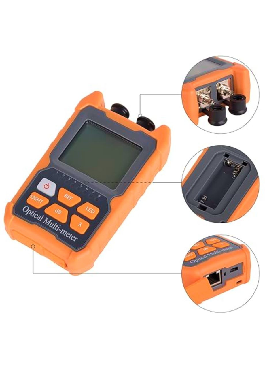 Вимірювач оптичної потужності MT1119CVN FC/SC, RJ-45, 850-1650 нм, VFL, тестер витої пари Multitest (299337880)