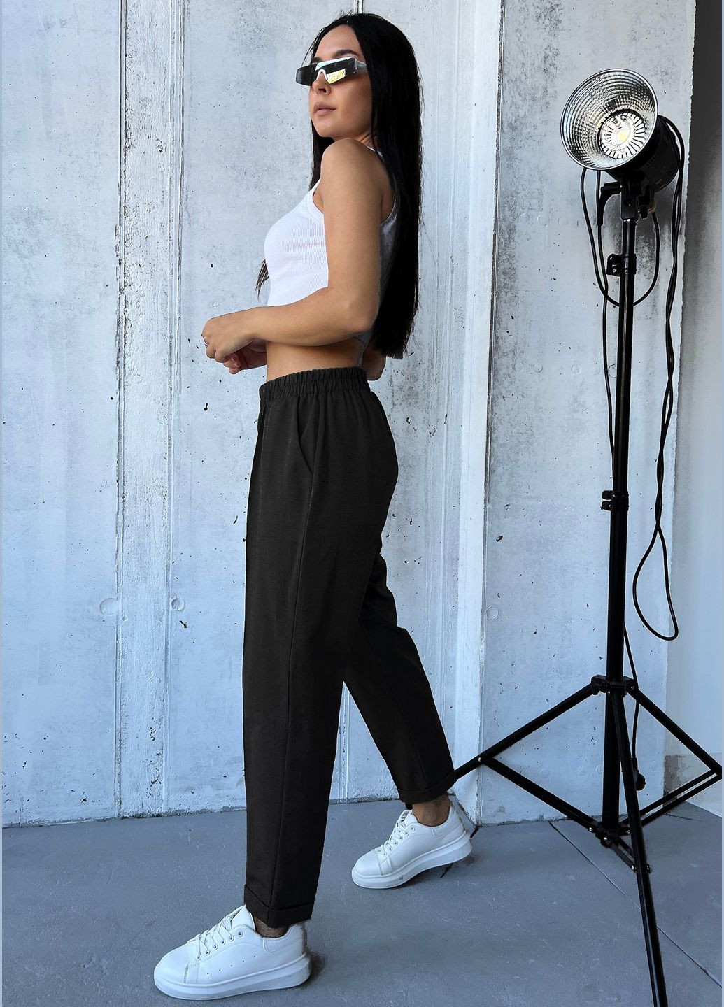 Класичні стильні жіночі штани з костюмної тканини INNOE Штани (315733647)