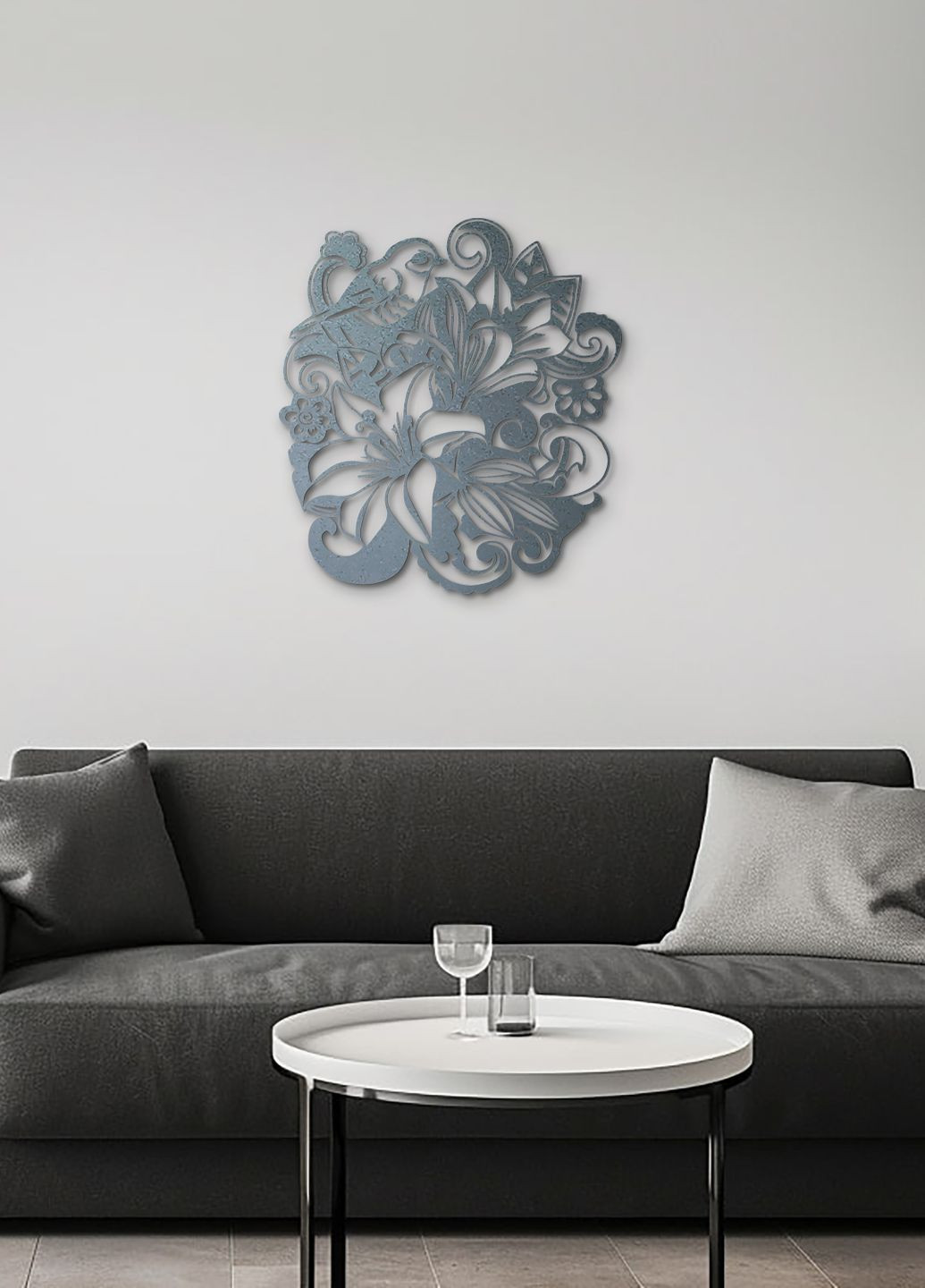 Декор для кімнати, сучасна картина на стіну "Лілія квітуча", мінімалістичний стиль 35х40 см Woodyard (292114126)