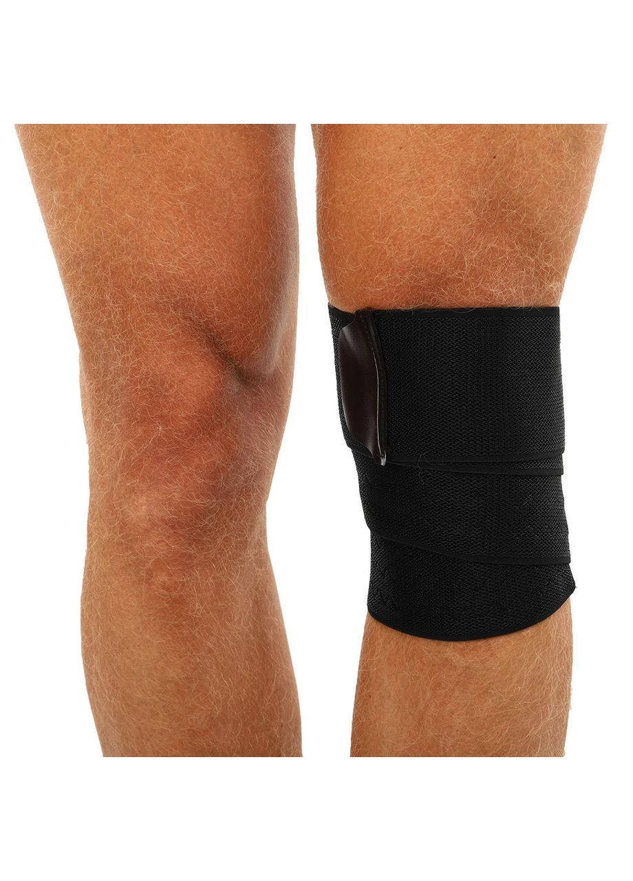 Коленные бинты для приседаний (1шт) 9004 (нейлон, полиэстер, силикон, резина, р-р регулируемый, ) (9004) Mute (361437317)