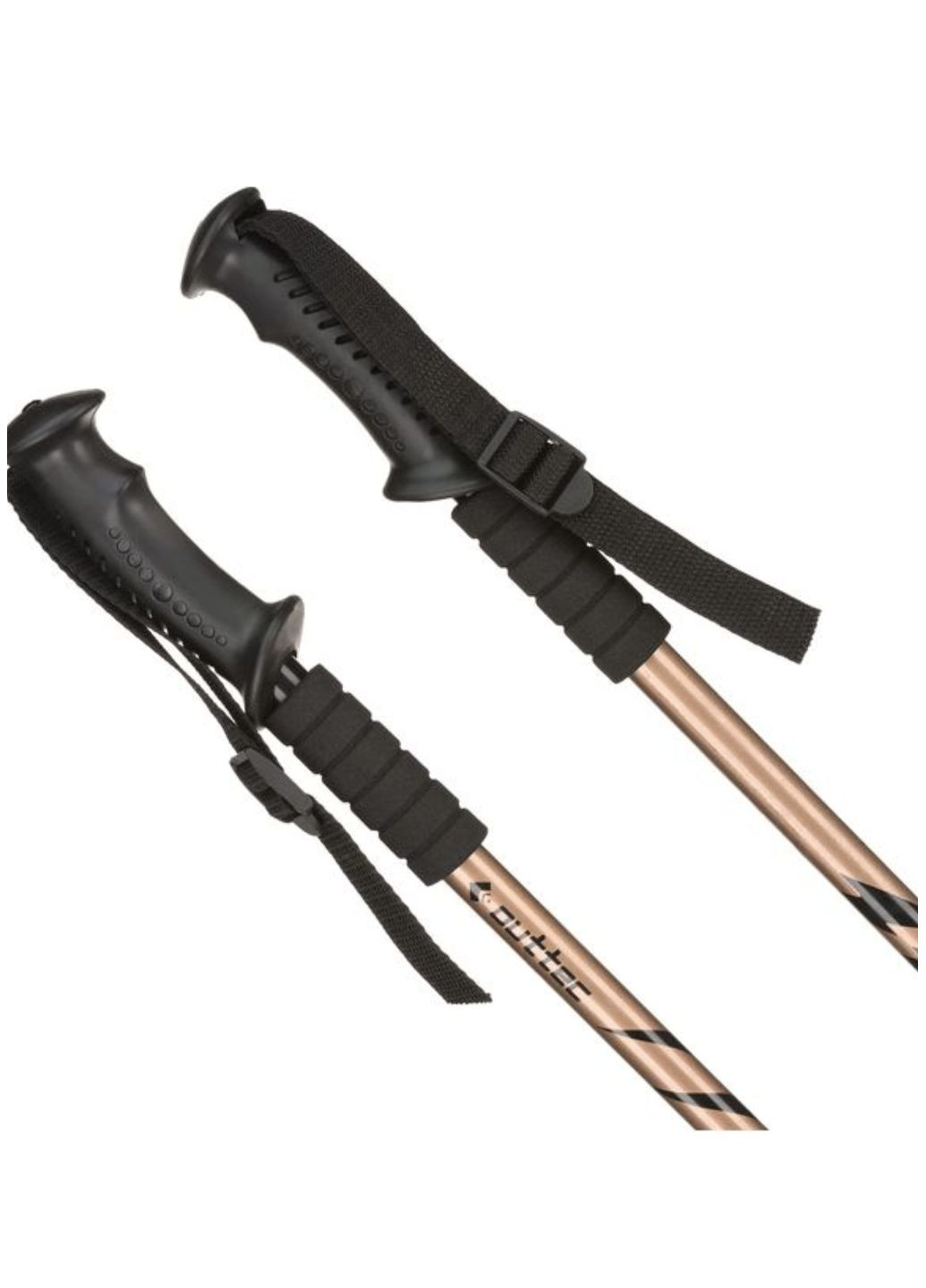 Трекинговые палки алюминиевые 3-х секционные 65-135см Anti-shock Outtec (301865520)