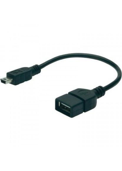 Дата кабель USB 2.0 AF to miniB 5P OTG 0.2m (AK-300310-002-S) Digitus usb 2.0 af to mini-b 5p otg 0.2m (268745167)