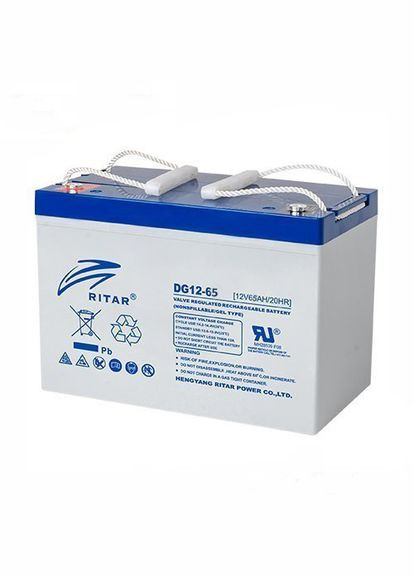 Акумуляторна батарея GEL DG12-65, Gray Case, 12V 65Ah (350 х 167 х 182) Q1/48 Ritar (315434607)