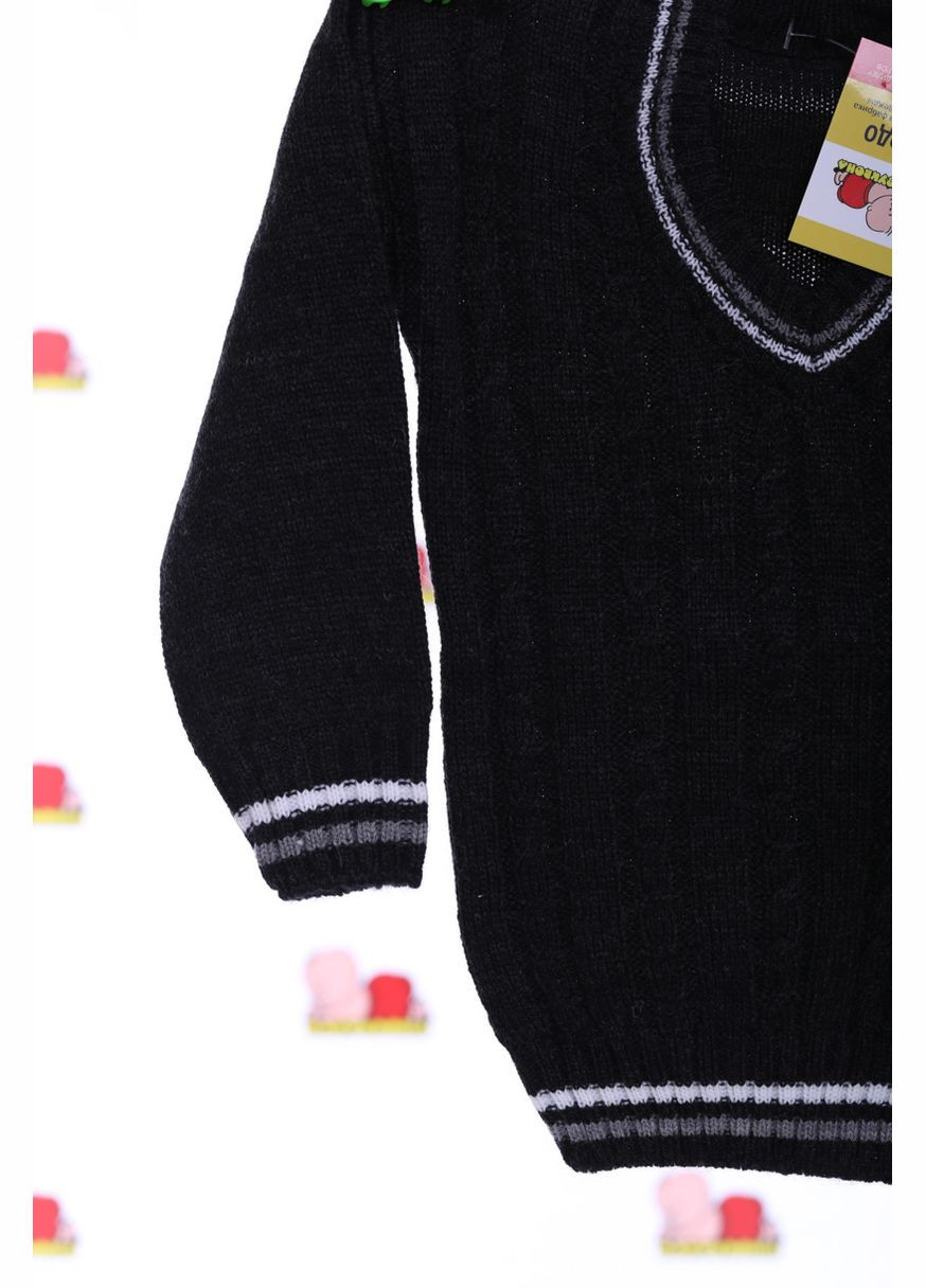 Серый зимний свитер для мальчика вязаный bnr темно серый 74 см (26799) BABYKROHA