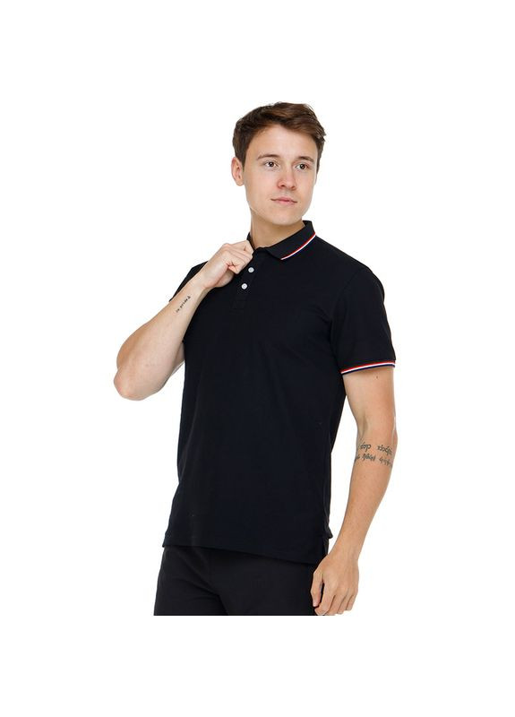 Черная поло ld-8518, (06531082) LIDONG