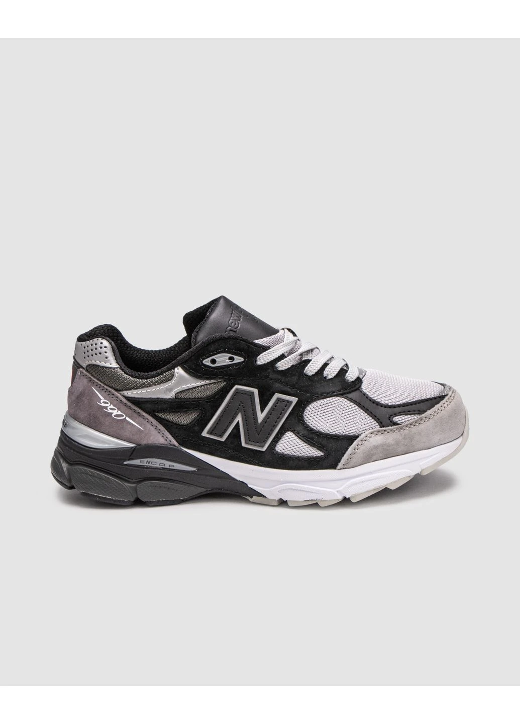 Сірі кросівки чоловічі new balance 990 v3 dltr greyscale нью беланс 990 сірі демісезон No Brand